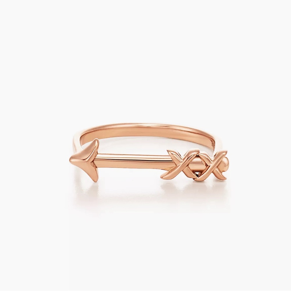 Tiffany & Co. 18k Rose Gold Arrow Ring